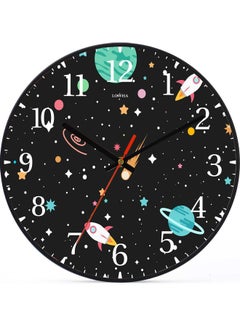 LOWHA Decorative Wall Clock Black 30x30cm  - Image 1