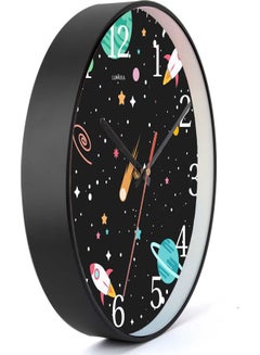 LOWHA Decorative Wall Clock Black 30x30cm  - Image 2
