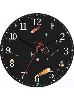 LOWHA Decorative Wall Clock Black 30x30cm  - Image 1
