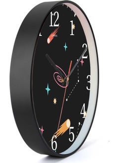 LOWHA Decorative Wall Clock Black 30x30cm  - Image 2