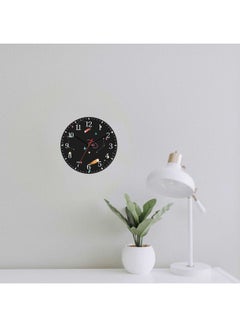 LOWHA Decorative Wall Clock Black 30x30cm  - Image 3