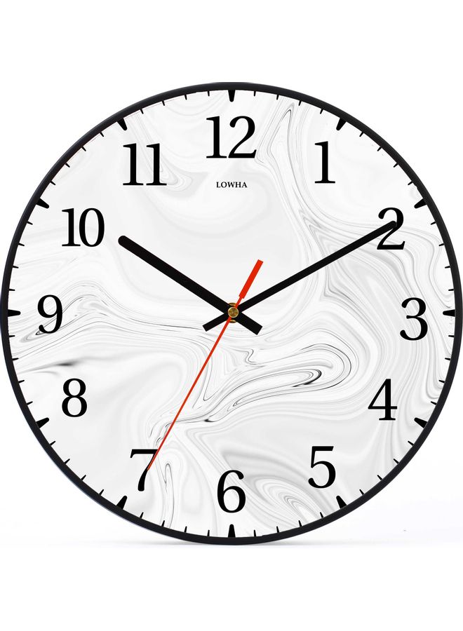 لوحة ساعة حائط للزينة أسود 30x30سم - Image 1