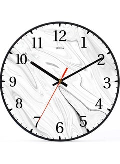 LOWHA Decorative Wall Clock Black 30x30cm  - Image 1