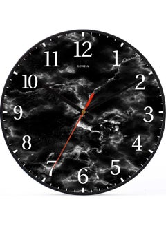 LOWHA Decorative Wall Clock Black 30x30cm  - Image 1