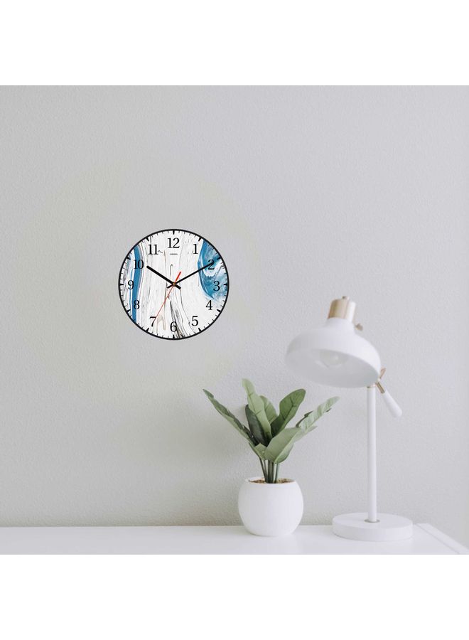 لوحة ساعة حائط للزينة أسود 30x30سم - Image 2