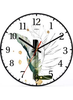 LOWHA L Letter Decorative Wall Clock Battery Operated Black  - Image 1