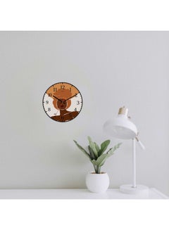 LOWHA Large Decorative Wall Clock Battery Operated Black 30x30cm  - Image 2