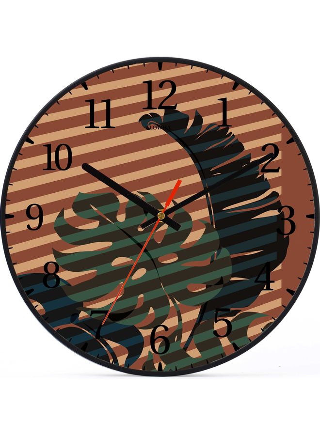 LOWHA - Decorative Wall Clock Black - Image 1