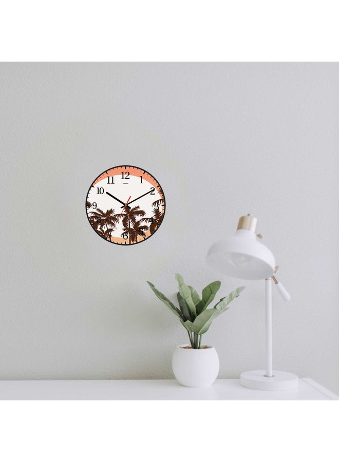LOWHA - Decorative Wall Clock Black 30x30cm - Image 1