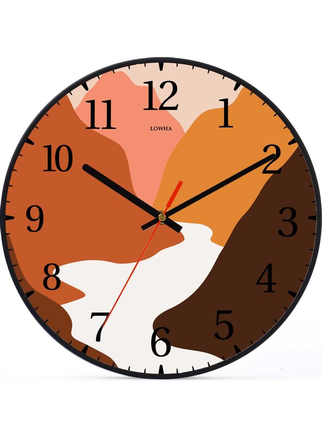 LOWHA - Decorative Wall Clock Black - Image 1