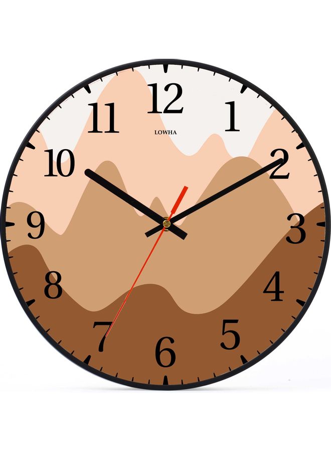LOWHA - Decorative Wall Clock Black - Image 1