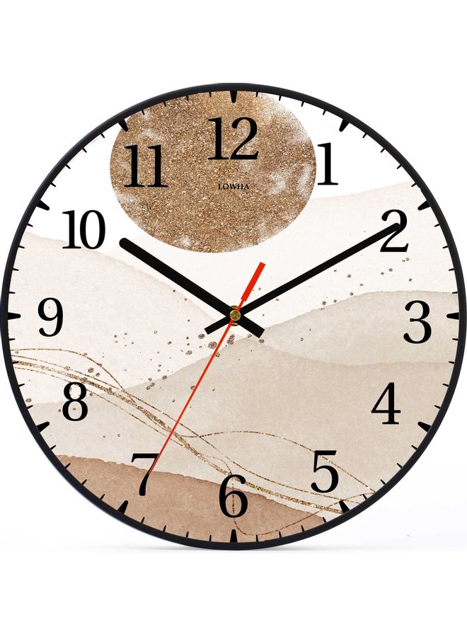 LOWHA - Decorative Wall Clock Black 30x30cm - Image 1