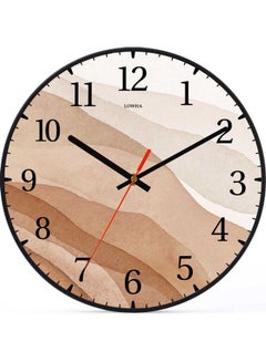 LOWHA Decorative Wall Clock Black 30x30cm  - Image 1