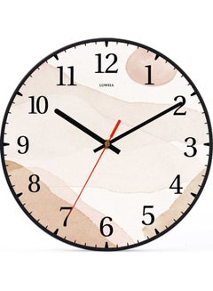 لوحة ساعة حائط للزينة أسود 30x30سم  - Image 1