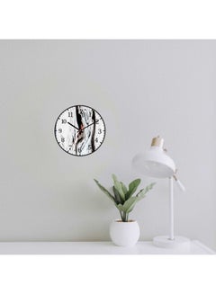 LOWHA Ink Water Marble Wall Clock Black 30x30cm  - Image 2