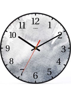 LOWHA Decorative Wall Clock Black 30x30cm  - Image 1