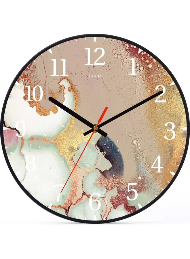 LOWHA - Decorative Wall Clock Black 30x30cm - Image 1