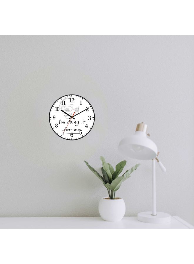 LOWHA - Decorative Wall Clock Black 30x30cm - Image 1