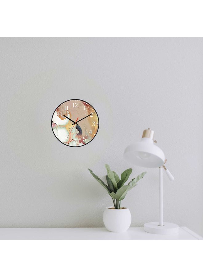 LOWHA - Decorative Wall Clock Black 30x30cm - Image 1
