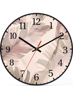 LOWHA Decorative Wall Clock Black 30x30cm  - Image 1