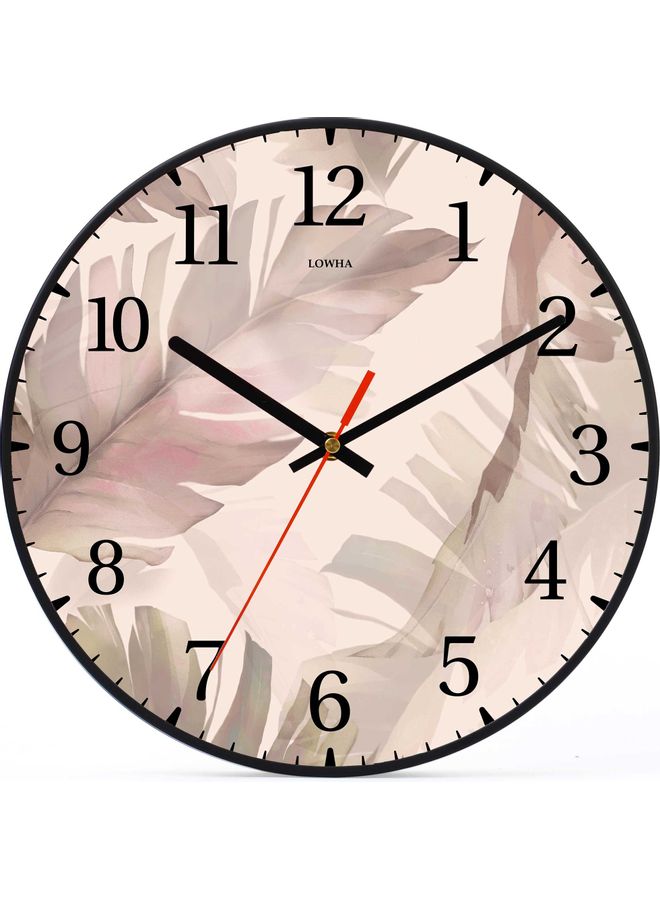 لوحة ساعة حائط للزينة أسود 30x30سم - Image 1