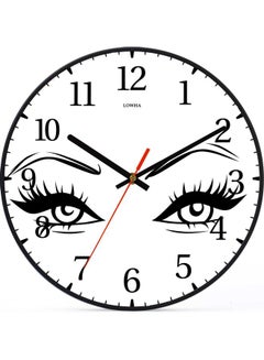 لوحة ساعة حائط للزينة أسود 30x30سم  - Image 1