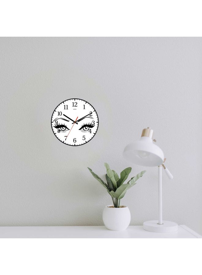 LOWHA Decorative Wall Clock Black 30x30cm  - Image 2