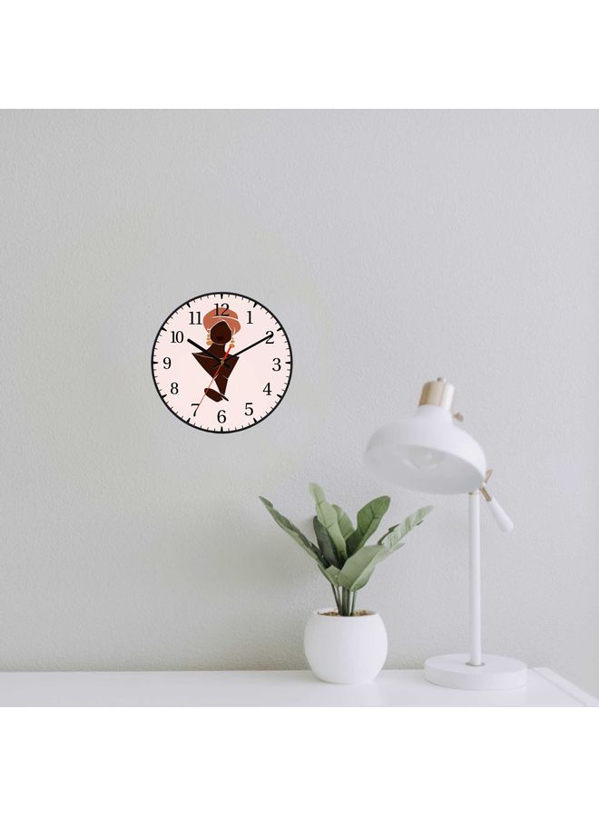 LOWHA - Decorative Wall Clock Black 30x30cm - Image 1