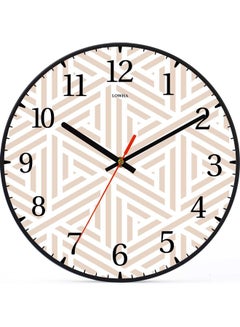 لوحة ساعة حائط للزينة أسود 30x30سم  - Image 1
