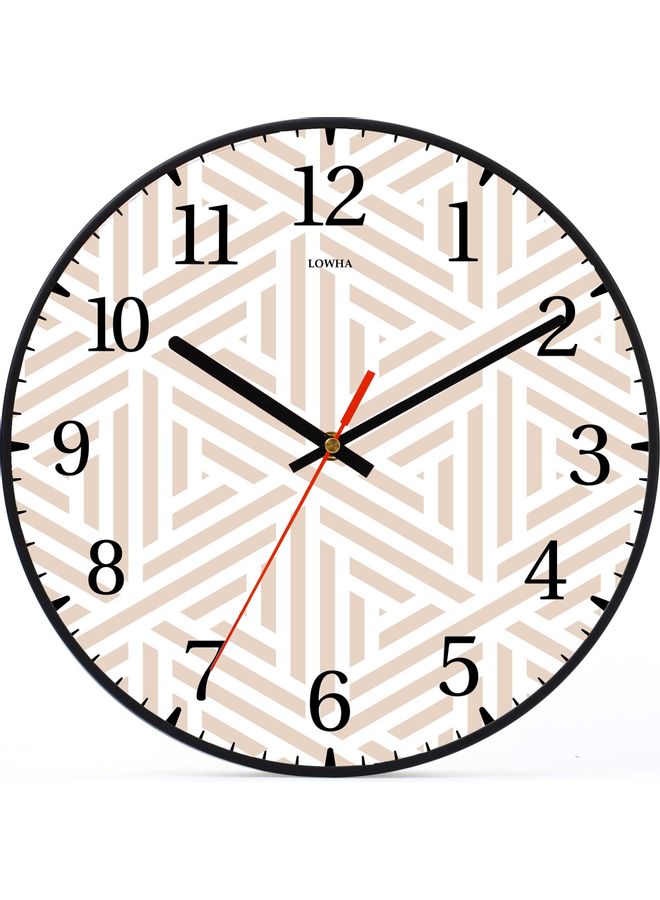 LOWHA Decorative Wall Clock Black 30x30cm  - Image 1
