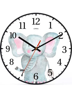 LOWHA Decorative Wall Clock Black 30x30cm  - Image 1