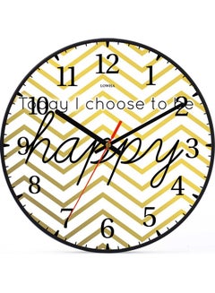 LOWHA Decorative Wall Clock Black 30x30cm  - Image 1