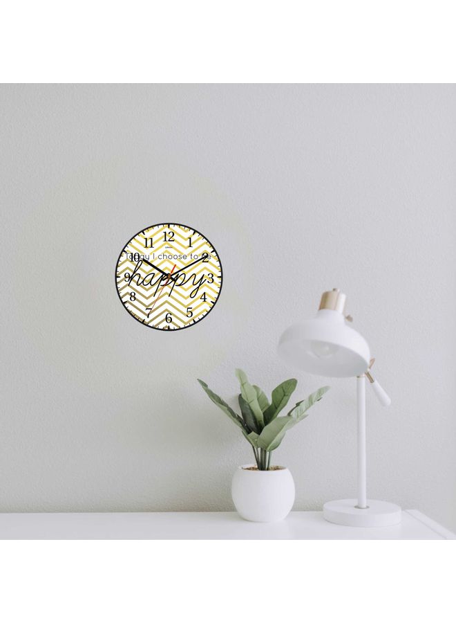 LOWHA - Decorative Wall Clock Black 30x30cm - Image 1