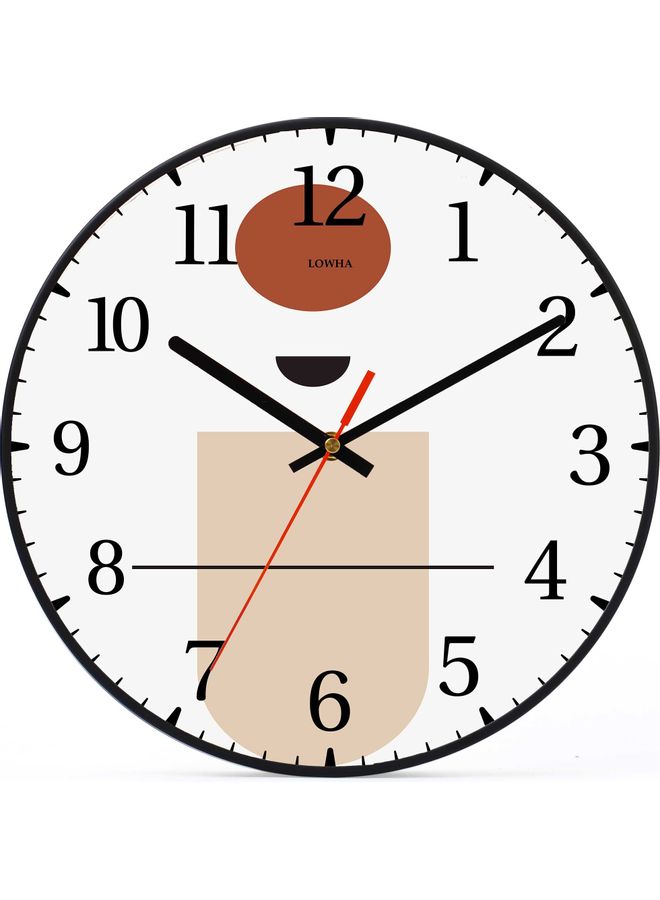 LOWHA - Ball Decorative Battery Operated Wall Clock Black 30x30cm - Image 1