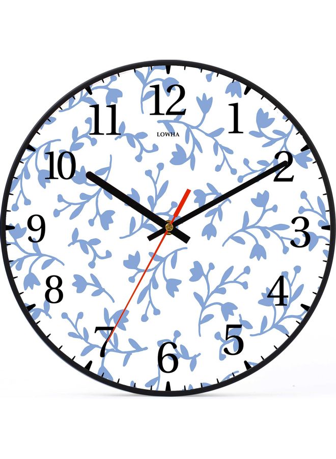 LOWHA - Shapes Decorative Battery Operated Wall Clock Black 30x30cm - Image 1