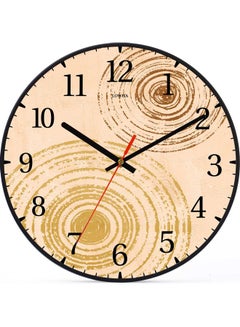 LOWHA Abstract Sun Shap Decorative Battery Operated Wall Clock Black  - Image 1