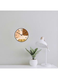 LOWHA Abstract Poster 2 Decorative Battery Operated Wall Clock Black 30x30cm  - Image 2
