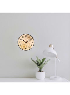 LOWHA Abstract Sun Shap Decorative Battery Operated Wall Clock Black  - Image 2
