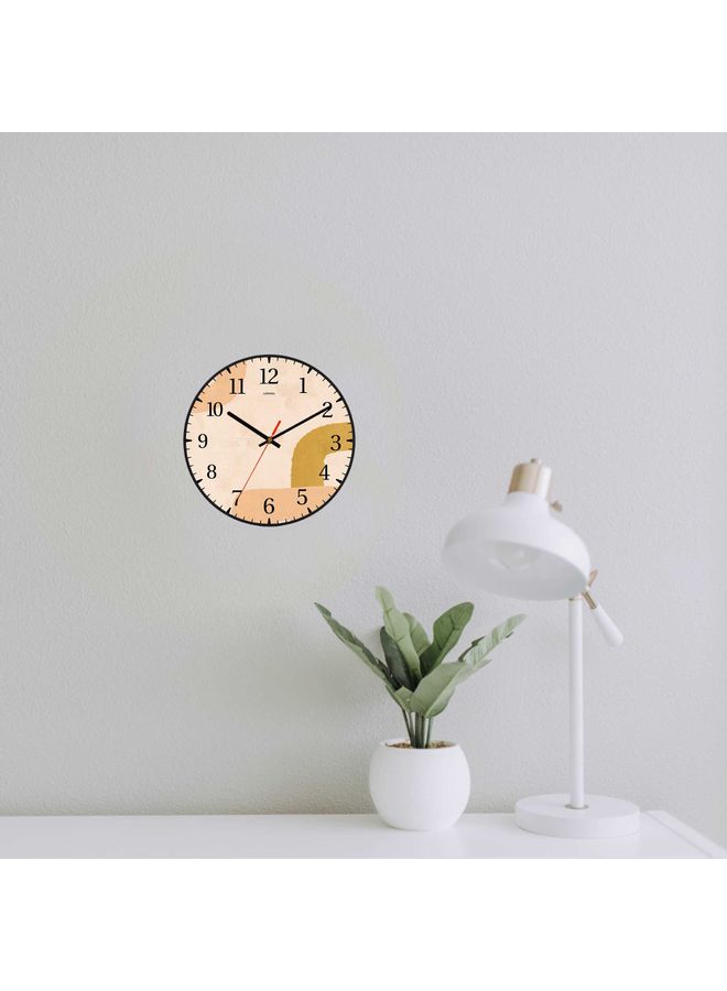 LOWHA - Abstract Poster Decorative Battery Operated Wall Clock Black 30x30cm - Image 1