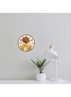 LOWHA Abstract Line Decorative Battery Operated Wall Clock Black 30x30cm  - Image 2