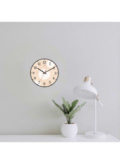 LOWHA Abstract Decorative Battery Operated Wall Clock Black 30x30cm  - Image 2