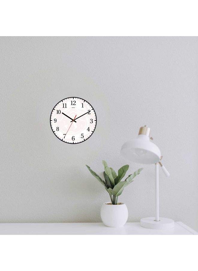 LOWHA Very Light Decorative Wall Clock Battery Operated Black 30x30cm  - Image 2