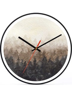 LOWHA Mountain Decorative Wall Clock Black 30x30cm  - Image 1