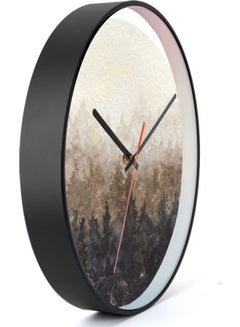 LOWHA Mountain Decorative Wall Clock Black 30x30cm  - Image 2