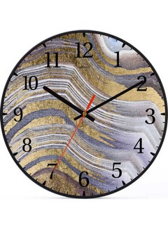 LOWHA Wave Decorative Wall Clock Black 30x30cm  - Image 1