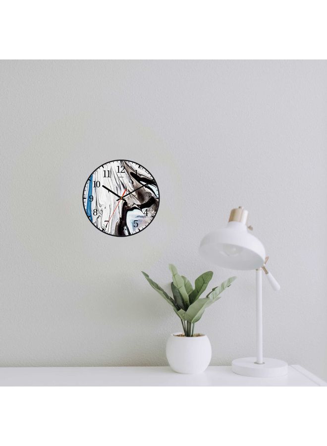 LOWHA Water Ink Decorative Wall Clock Black 30x30cm - Image 3