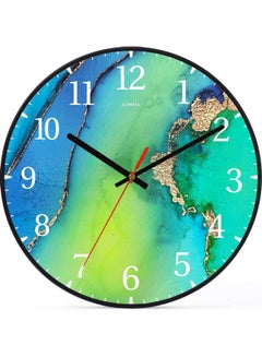 LOWHA Water Decorative Wall Clock Black 30x30cm  - Image 1