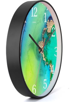 LOWHA Water Decorative Wall Clock Black 30x30cm  - Image 2