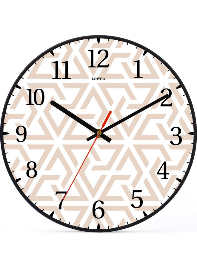 LOWHA Decorative Wall Clock Black  - Image 1