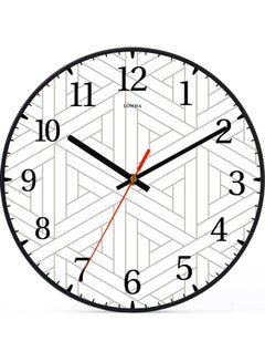 LOWHA Decorative Wall Clock Black 30x30cm  - Image 1